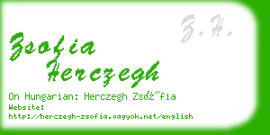 zsofia herczegh business card